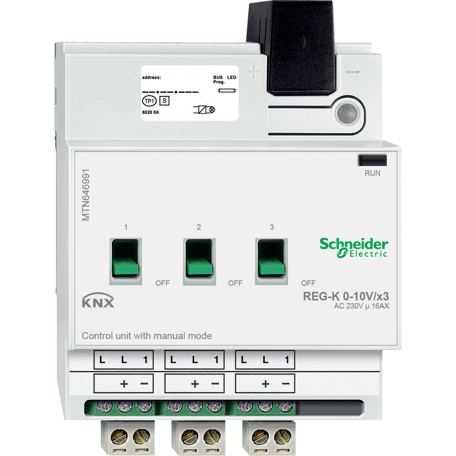 SNR MTN646991        Att 0 10 V KNX REG K 3 can com man