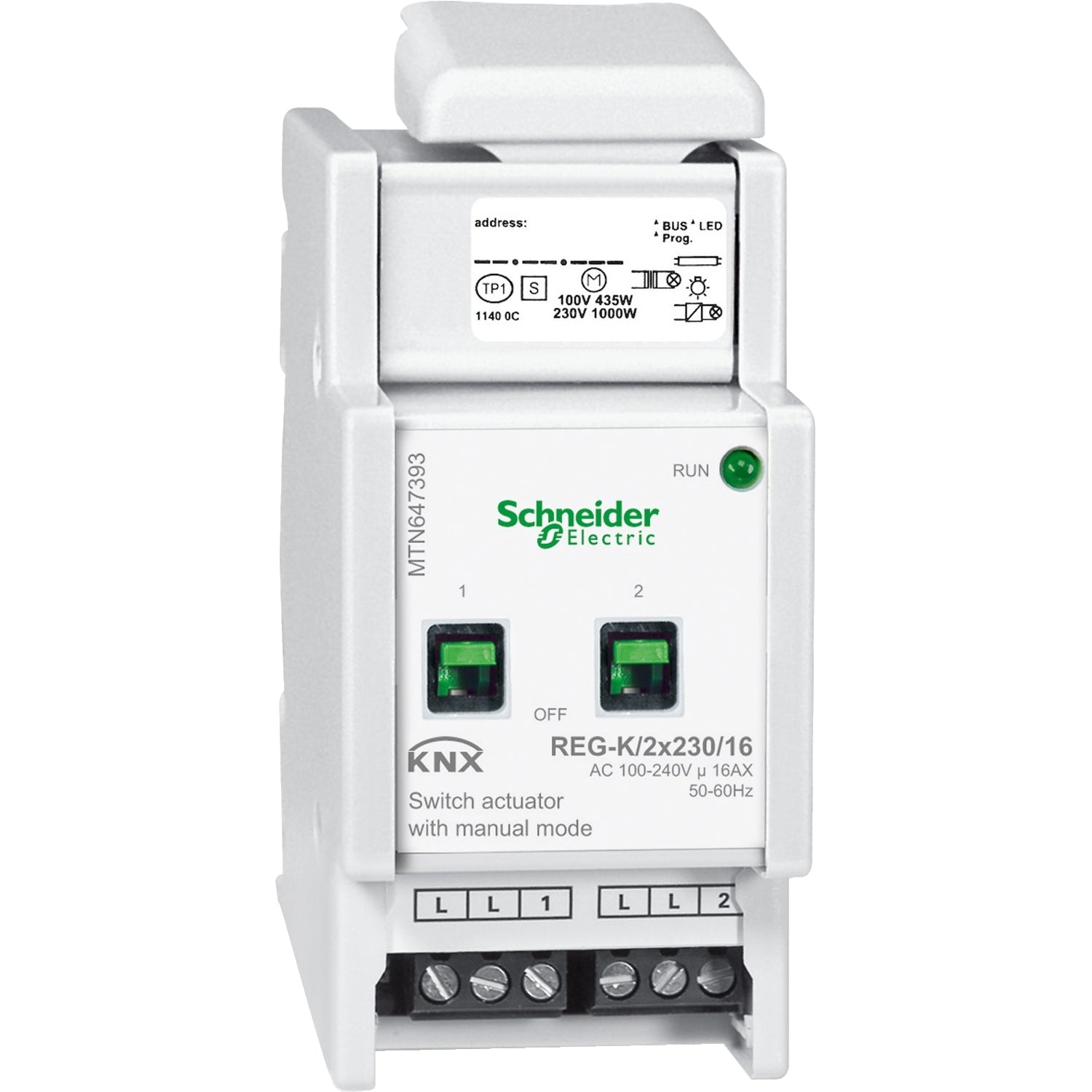SNR MTN647393        Att Comm KNX REG K 2x230 16 mod man