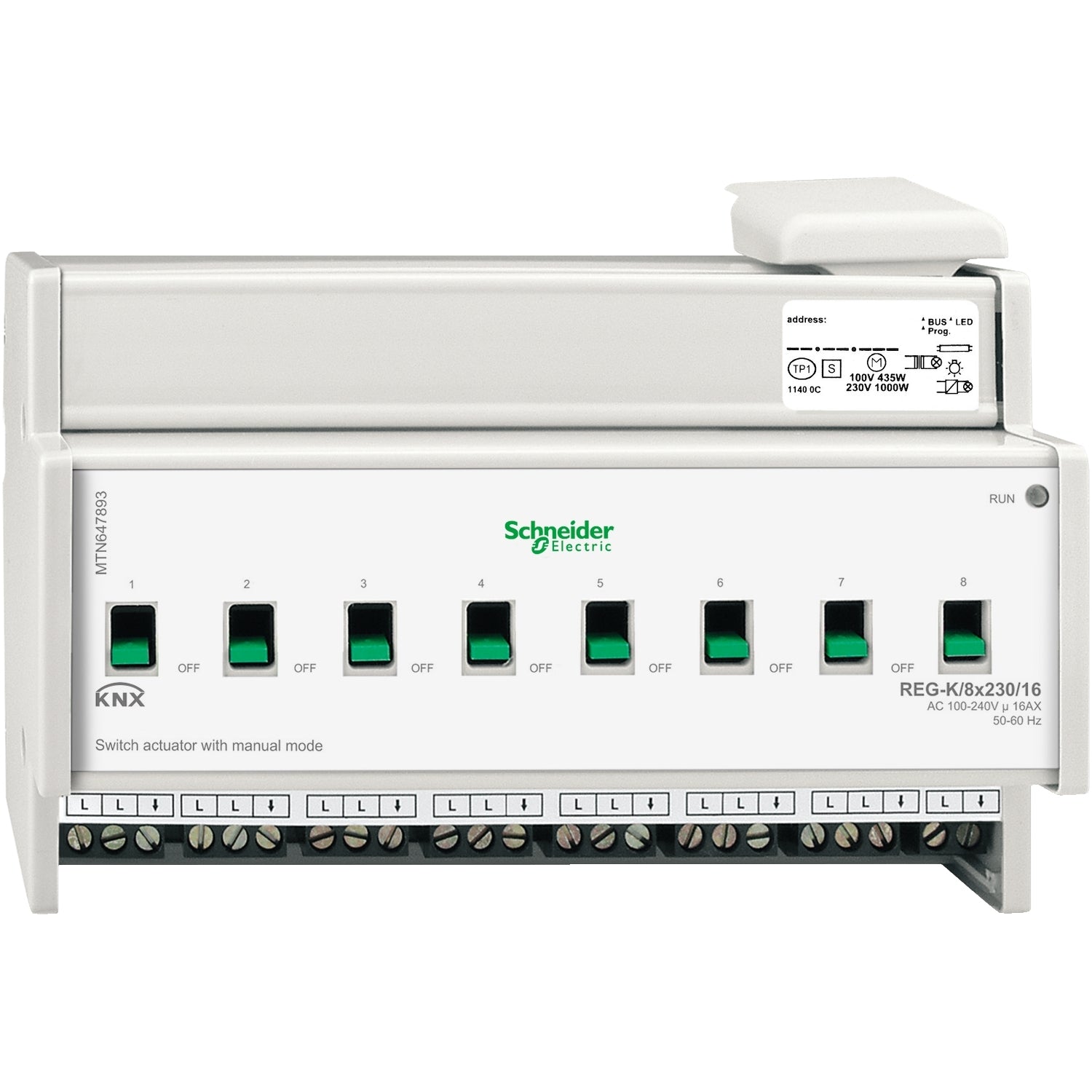 SNR MTN647893        Att Comm KNX REG K 8x230 16 mod man
