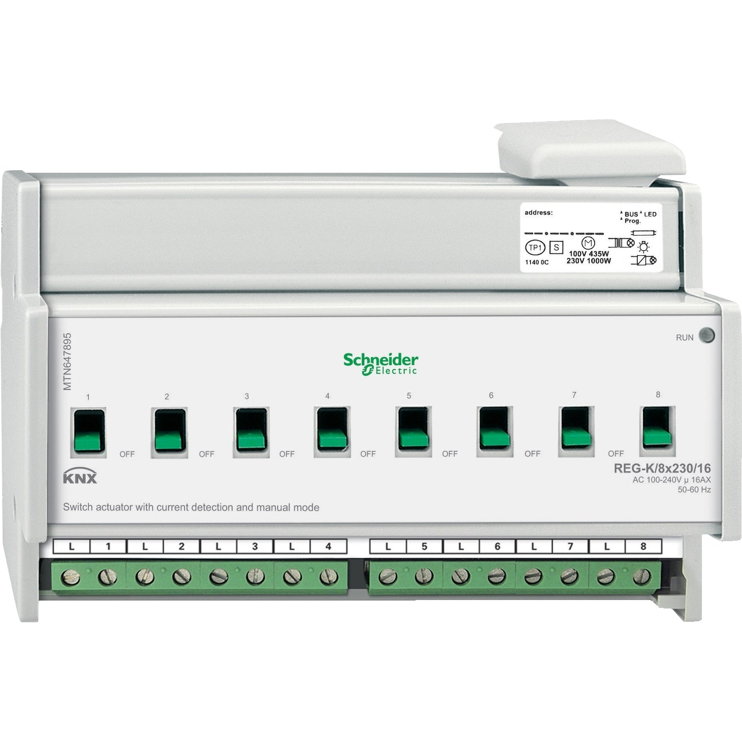 SNR MTN647895        Att Comm KNX REG K 8x230 16 ril cor