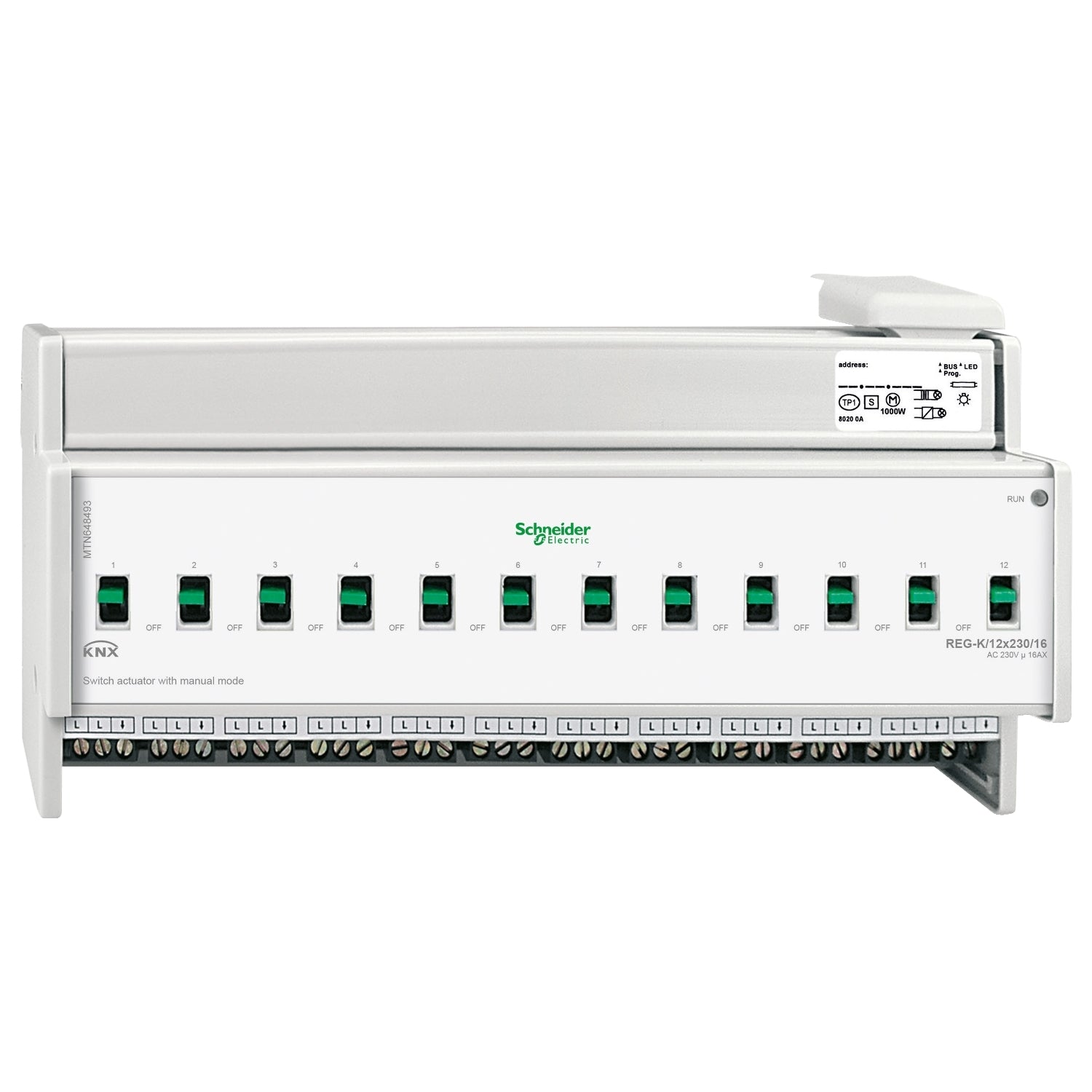 SNR MTN648493        Att Comm KNX REG K 12x230 16 mod man
