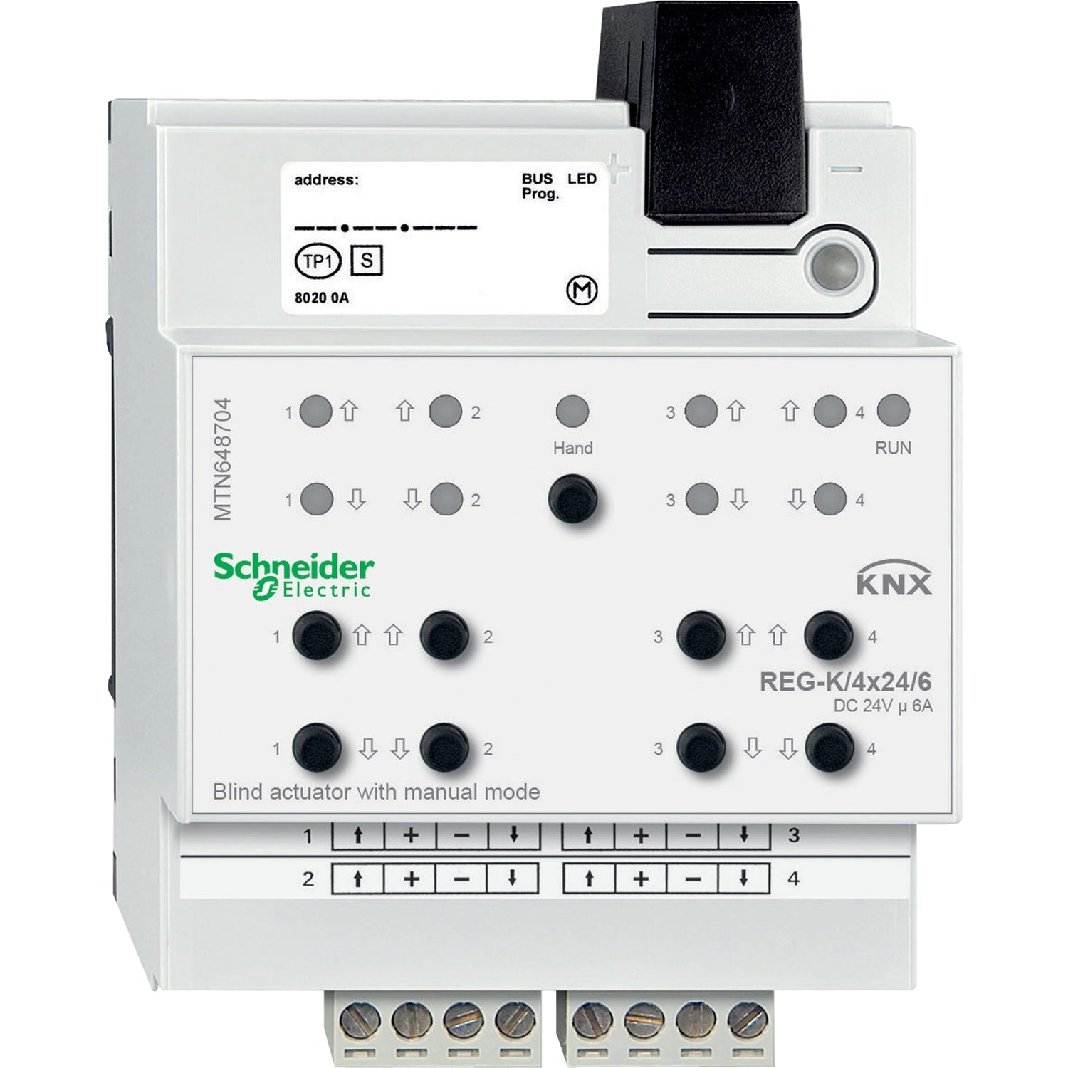 SNR MTN648704        Att Ven KNX REG K 4x24 6 mod man