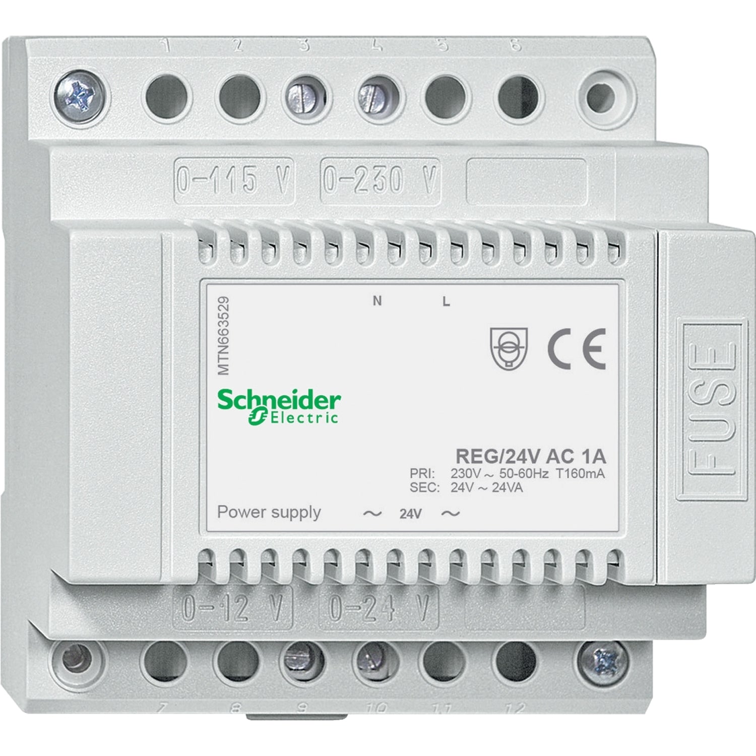 SNR MTN663529        Aliment reg ac 24 v 1a gr chiaro