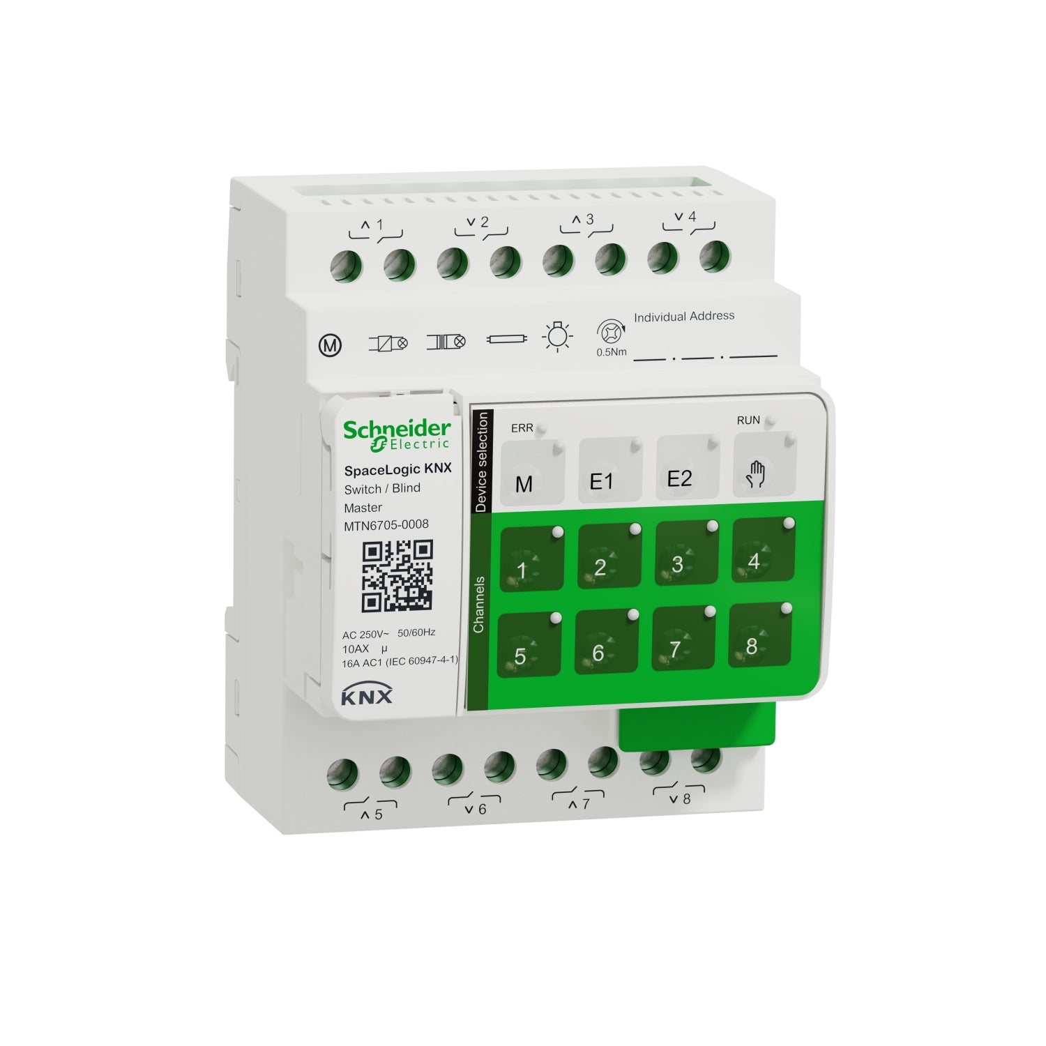 SNR MTN6705 0008     Master C Com Ven 8 4ch16A SpaceLogic KNX