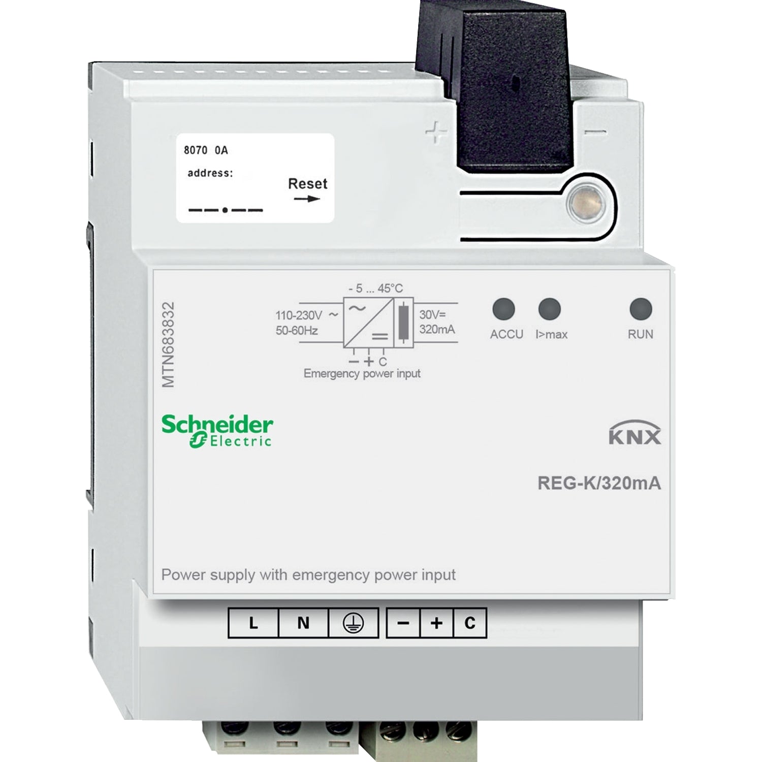 SNR MTN683832        Alimentatore KNX REG K 320 mA emerg