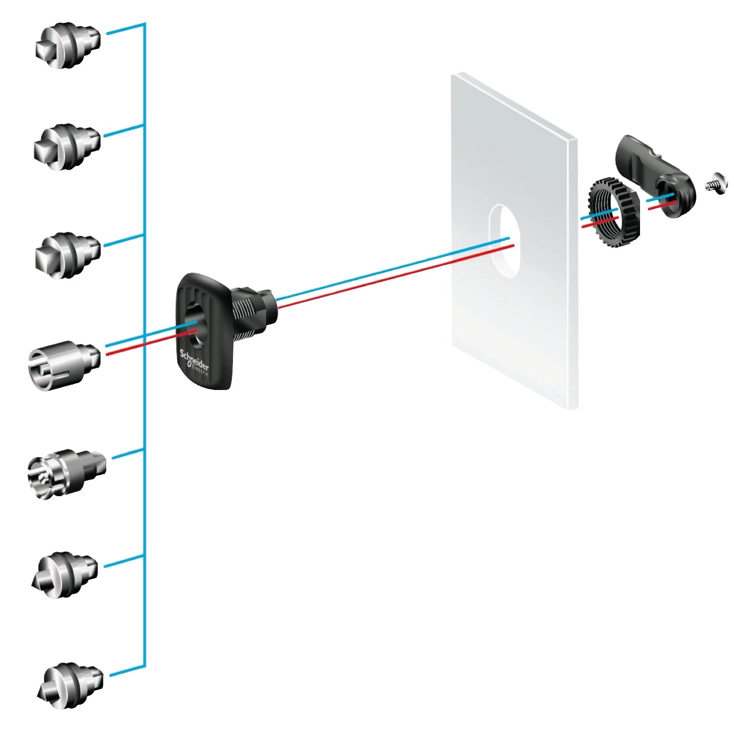 SNR NSYAEDLS7S3D Insert carré 7mm