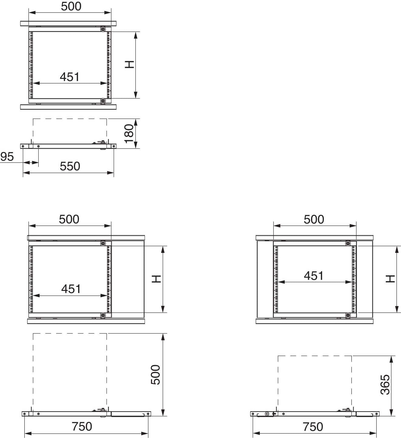SNR NSYRSWP6 Tel 6 HE Schwenkrack L600 800
