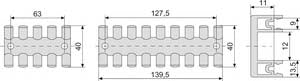 SNR NSYSCCDINLG75 Support isolant câble 75mm