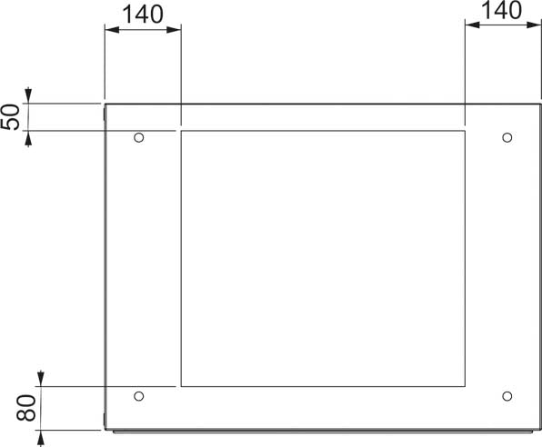 SNR NSYSMEC85        Placca passacavi 800X500 SM