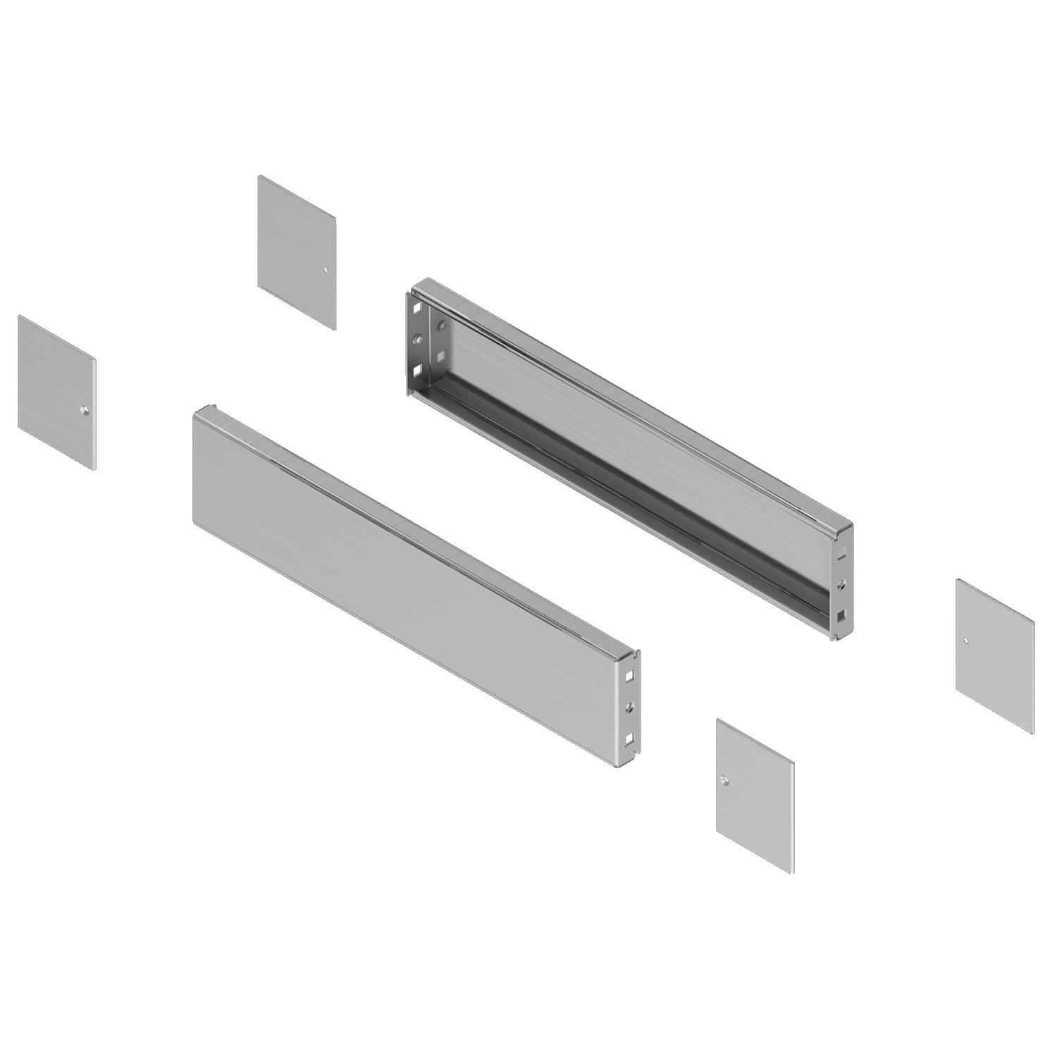 SNR NSYSPSX4100 Pan-Lat-Sockel aus Edelstahl P400xH100 304L