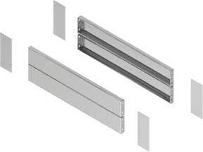 SNR NSYSPSX4200SF Pan-Lat-Sockel aus Edelstahl P400xH200 304L