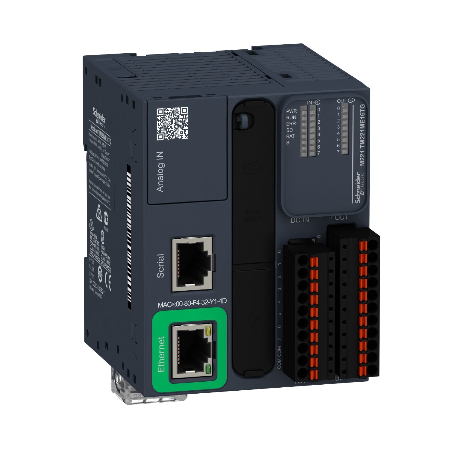SNR TM221ME16TG Controller M221 16 IO tr PNP Eth Feder