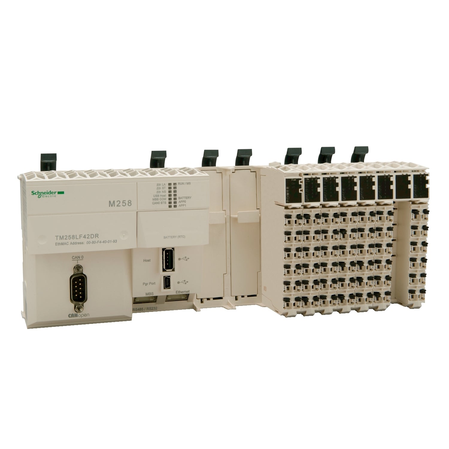 SNR TM258LF42DR      Base compatta M258 42IO 24Vdc CANopen