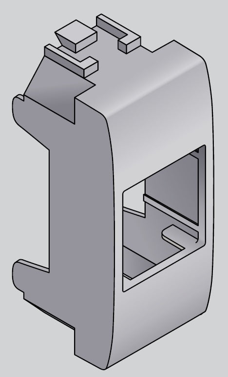 Adaptateur SNR VDISGWCG Gewiss Chorus Gris RJ45