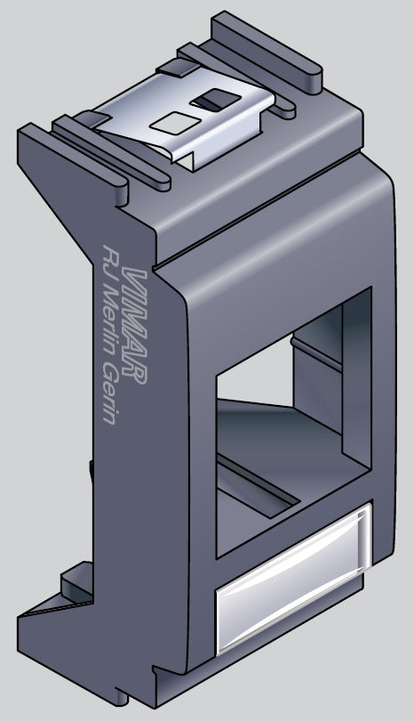 SNR VDISVIPS Adapter Vimar Plana Silber RJ45