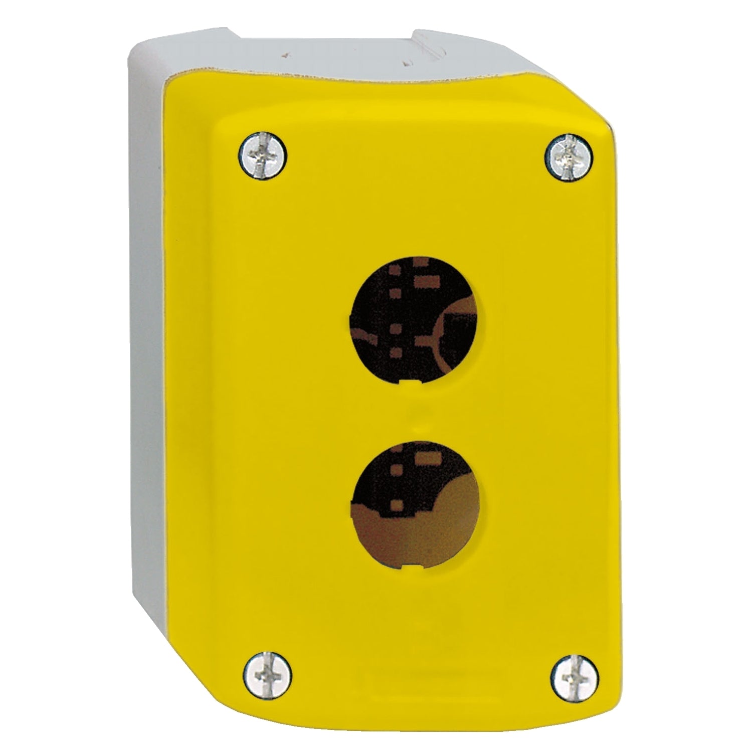 SNR XALK02 Drucktastenfeld leer gelb 2 Löcher Arr