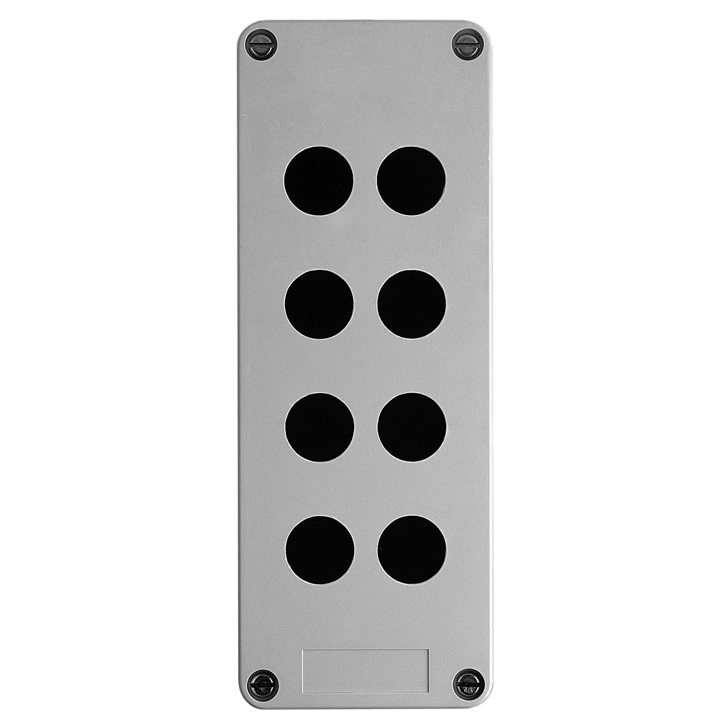 SNR XAPA2108 Leeres Drucktastenfeld aus Kunststoff, 8 Löcher, 2 Reihen