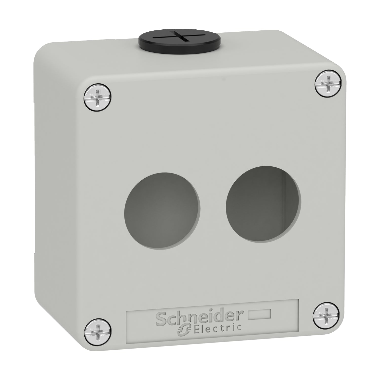 SNR XAPD1202 2-Loch-Drucktastenfeld aus grauem Metall