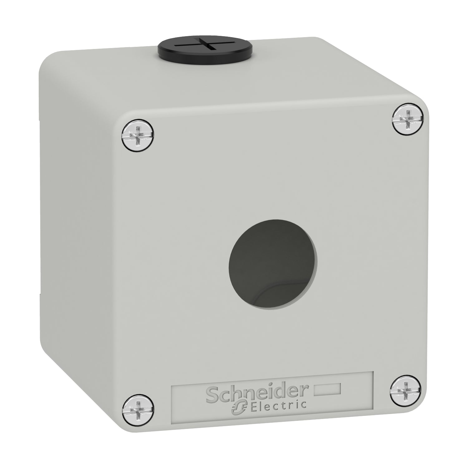 SNR XAPD1501 Drucktastenfeld aus grauem Metall, 1 Loch