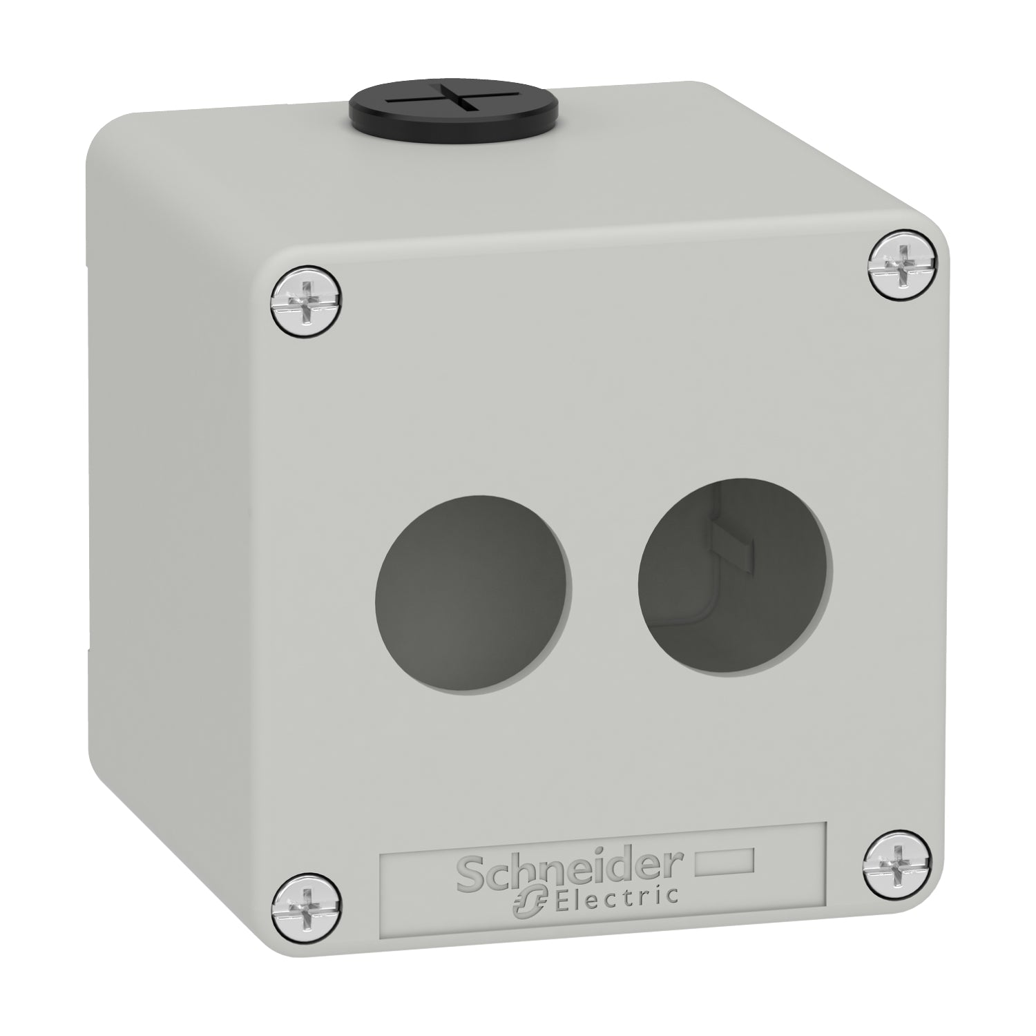 SNR XAPD1502 2-Loch-Drucktastenfeld aus grauem Metall