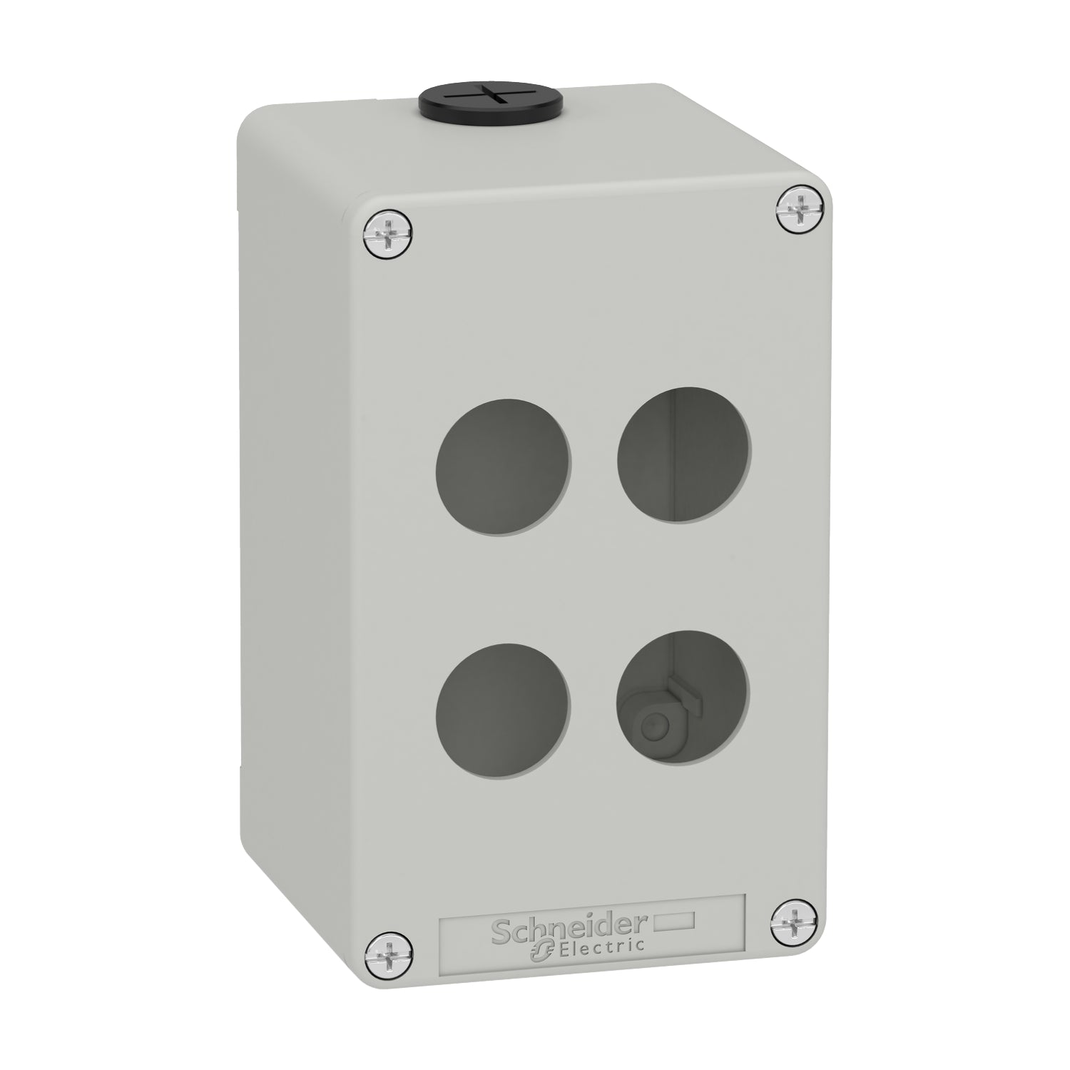 SNR XAPD2504 4-Loch-Drucktastenfeld aus grauem Metall