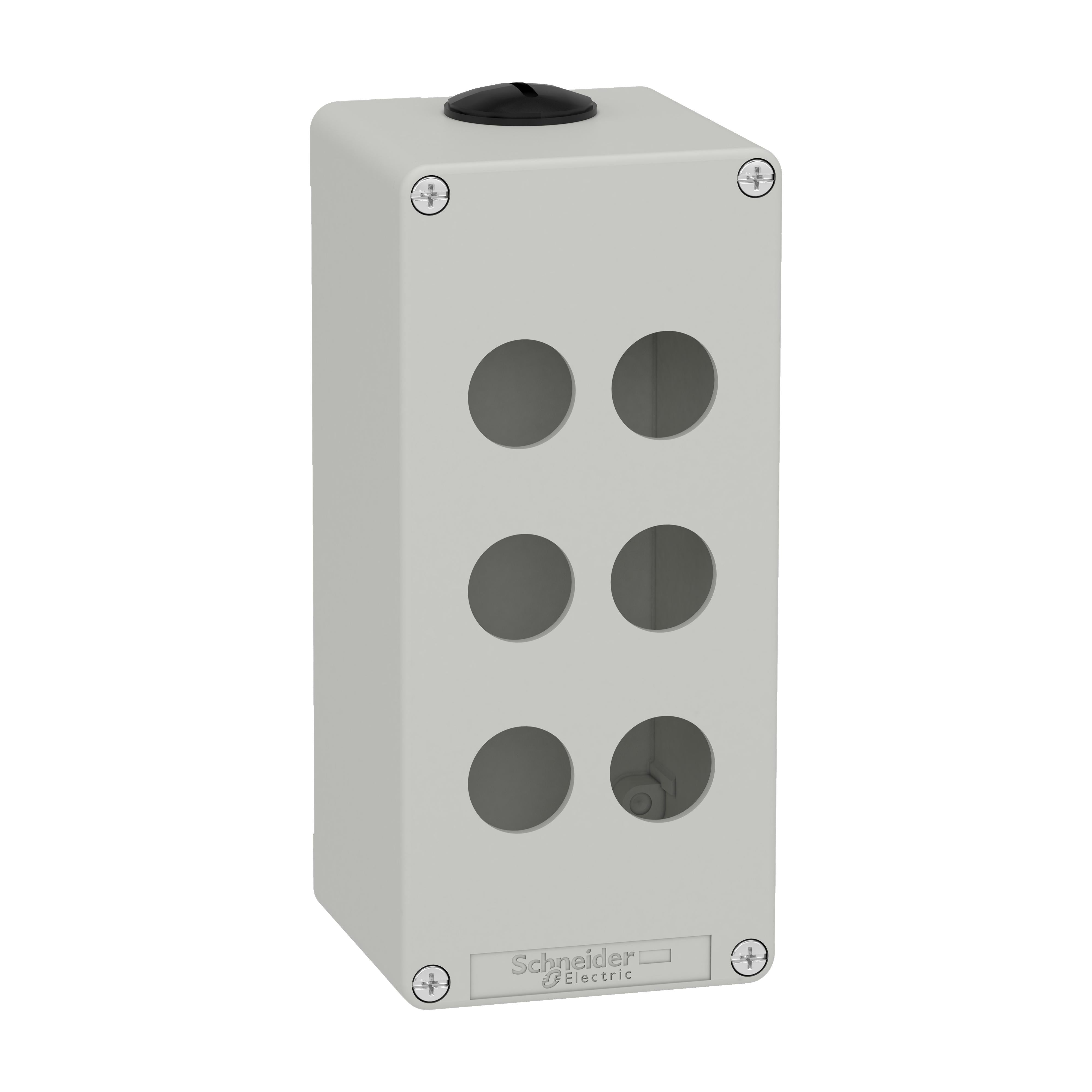SNR XAPD3506 6-Loch-Drucktastenfeld aus grauem Metall