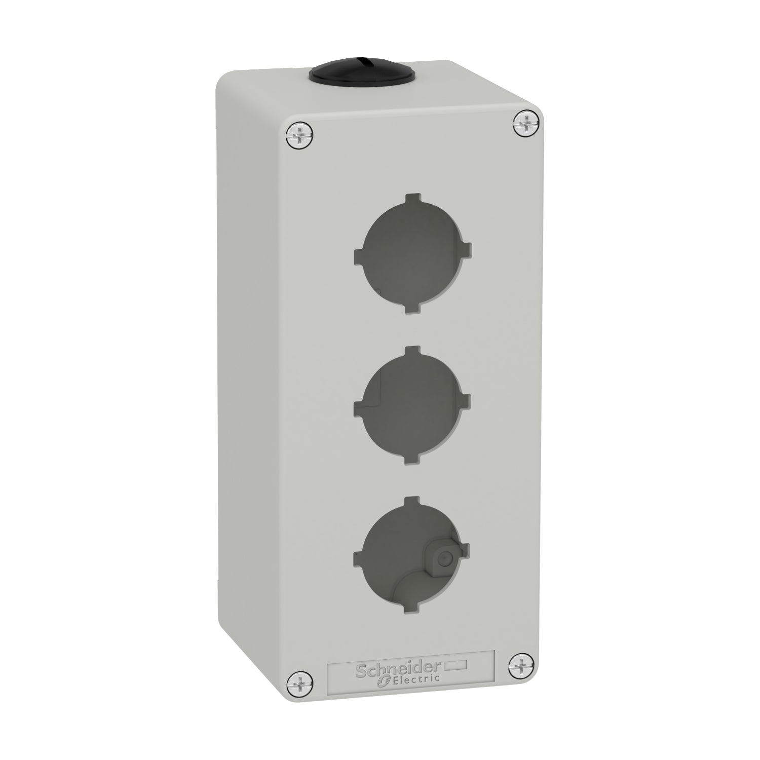 SNR XAPD3603 Drucktastenfeld aus grauem Metall, 2 Löcher, 30 mm