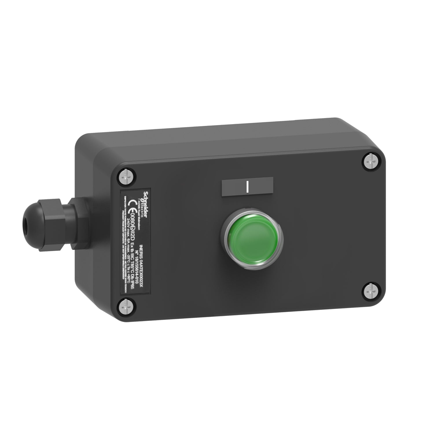 SNR XAWG100EX Grüner Kunststoff-Druckknopf 1NO