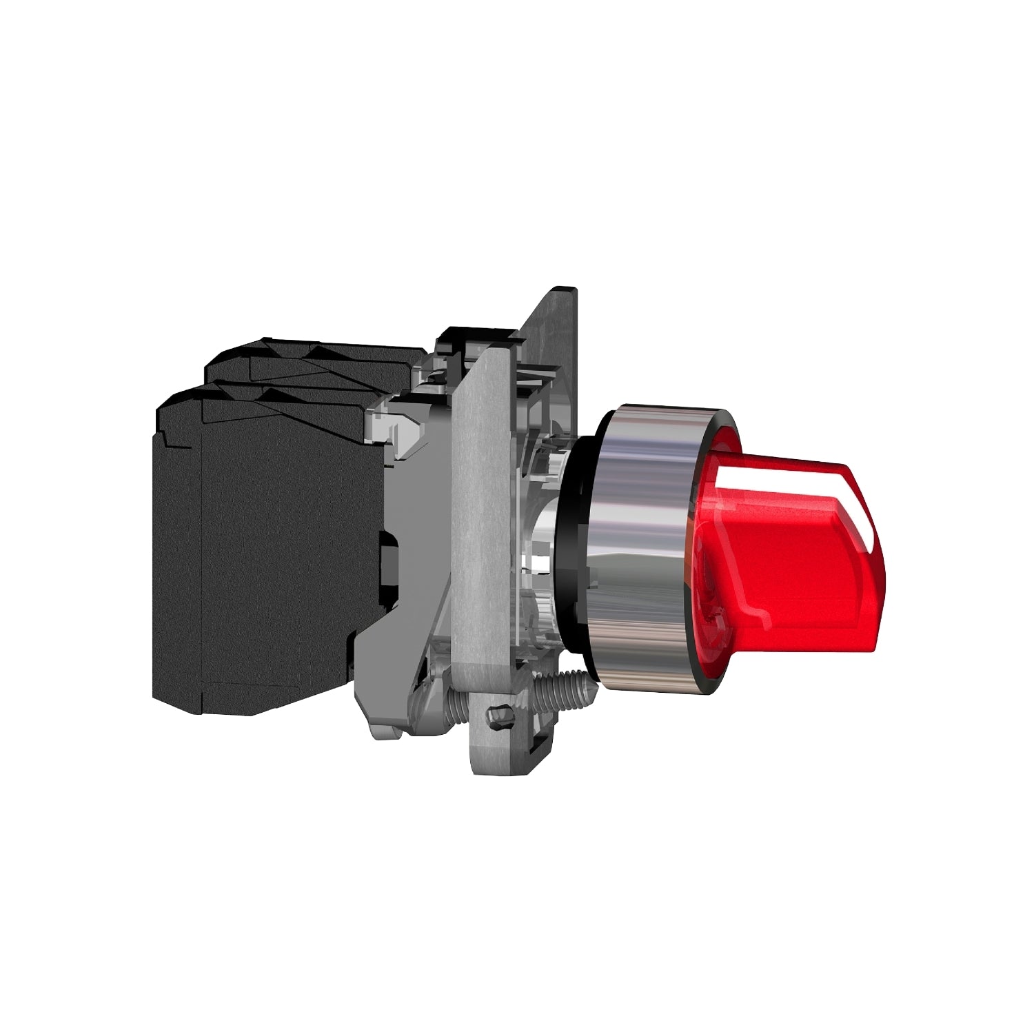 SNR XB4BK134B5 Roter Lichtwähler 3 Pos. 24 V NC+NO