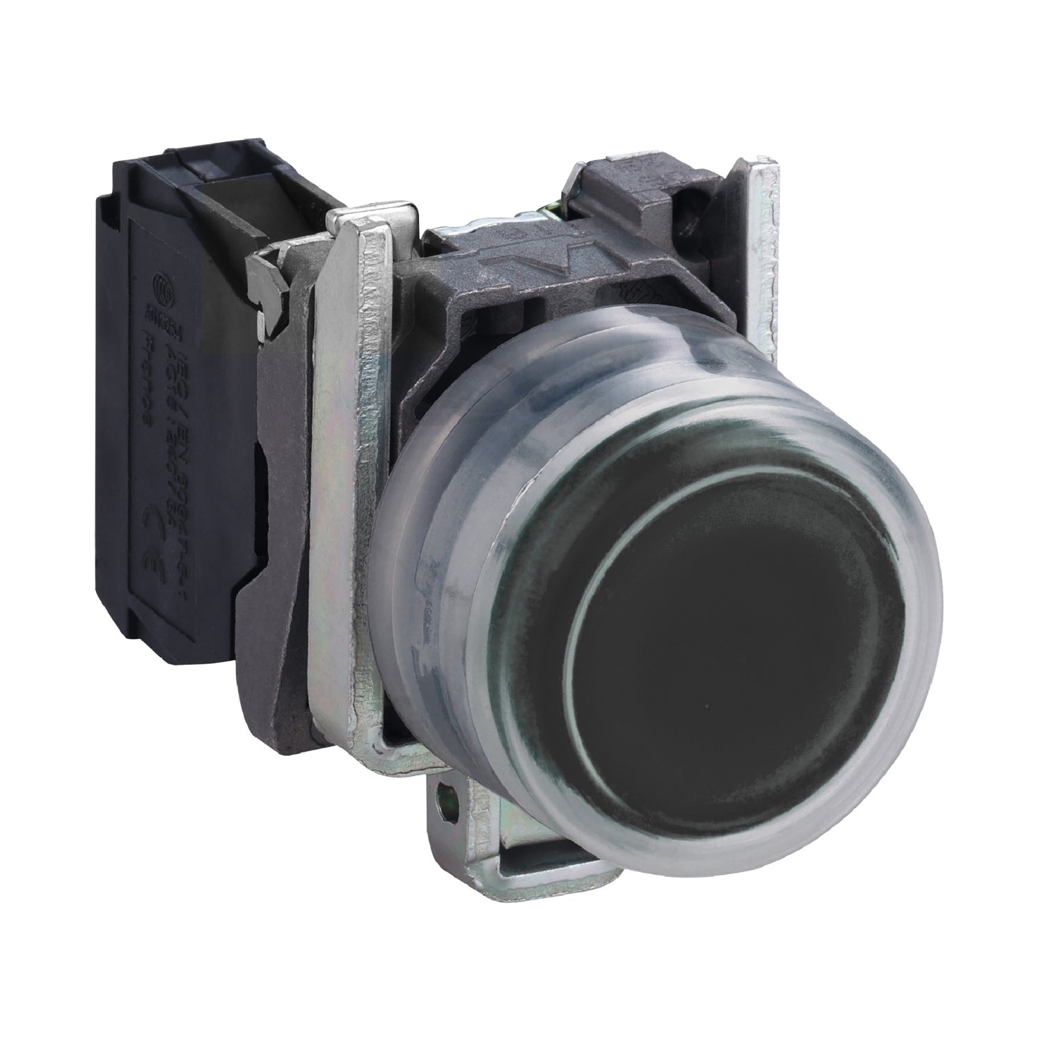 SNR XB4BP21 Schwarzer Knopf mit Kappe