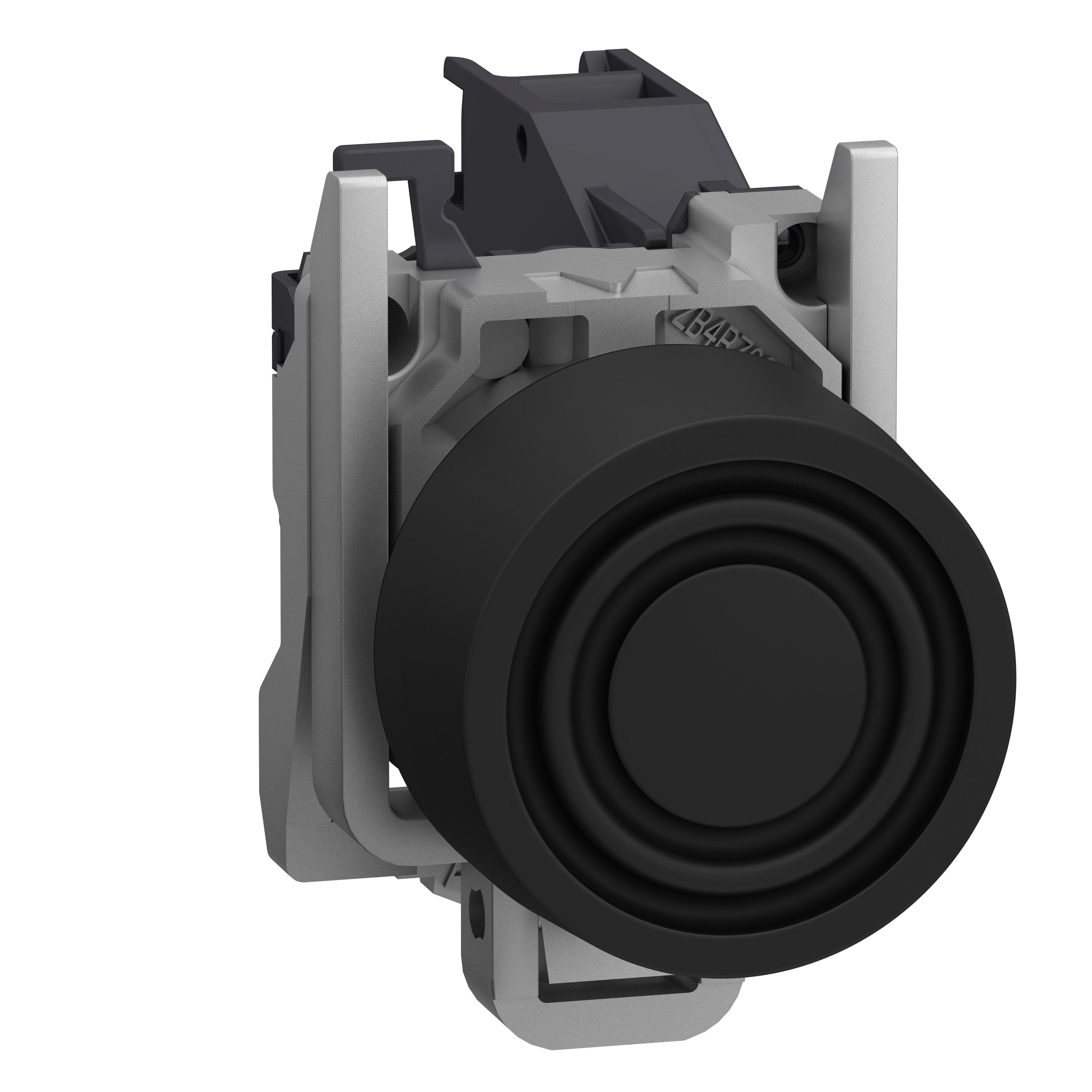 SNR XB4BPS21GEX Bouton poussoir noir avec capuchon ATEX
