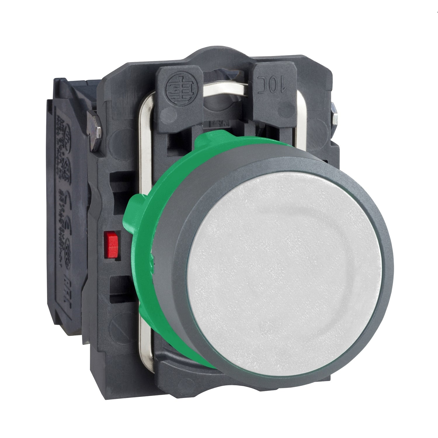 SNR XB5AA15C0 Weiße Taste NO+NO grauer Ring