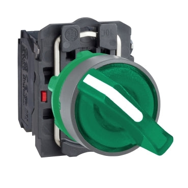 SNR XB5AK123G5C0     Selett  lum verde led 120V ghiera grigia