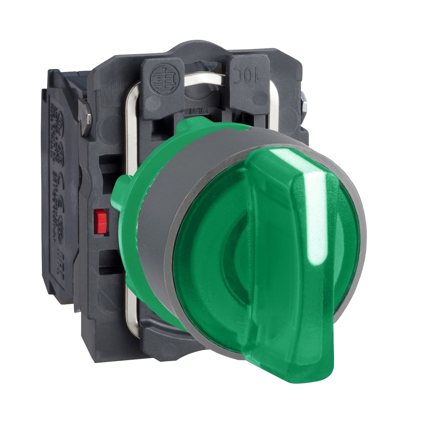 SNR XB5AK133G5C0 Grüner Lichtwähler 120 V, graue Blende