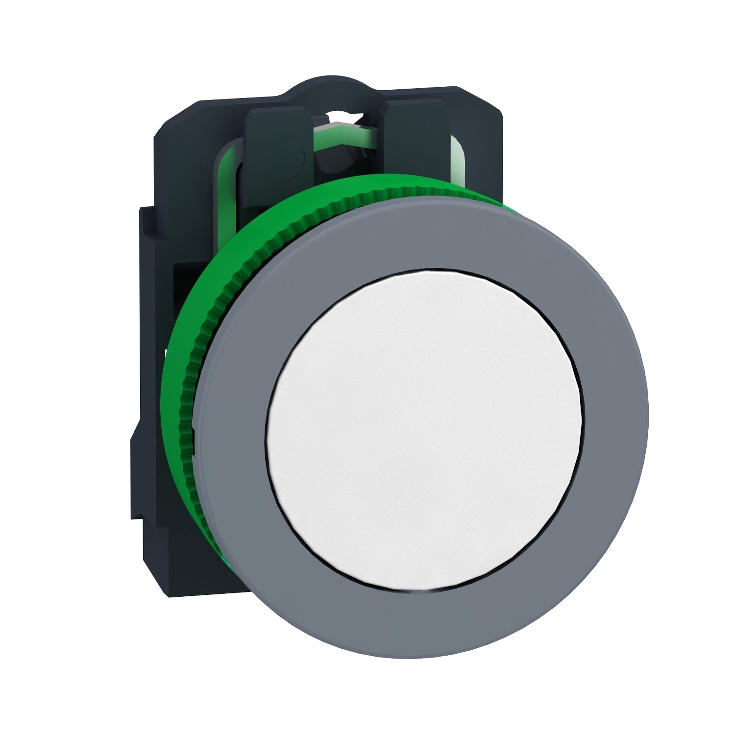 SNR XB5FA11C0 Flush white pulse 1NO lunette grise