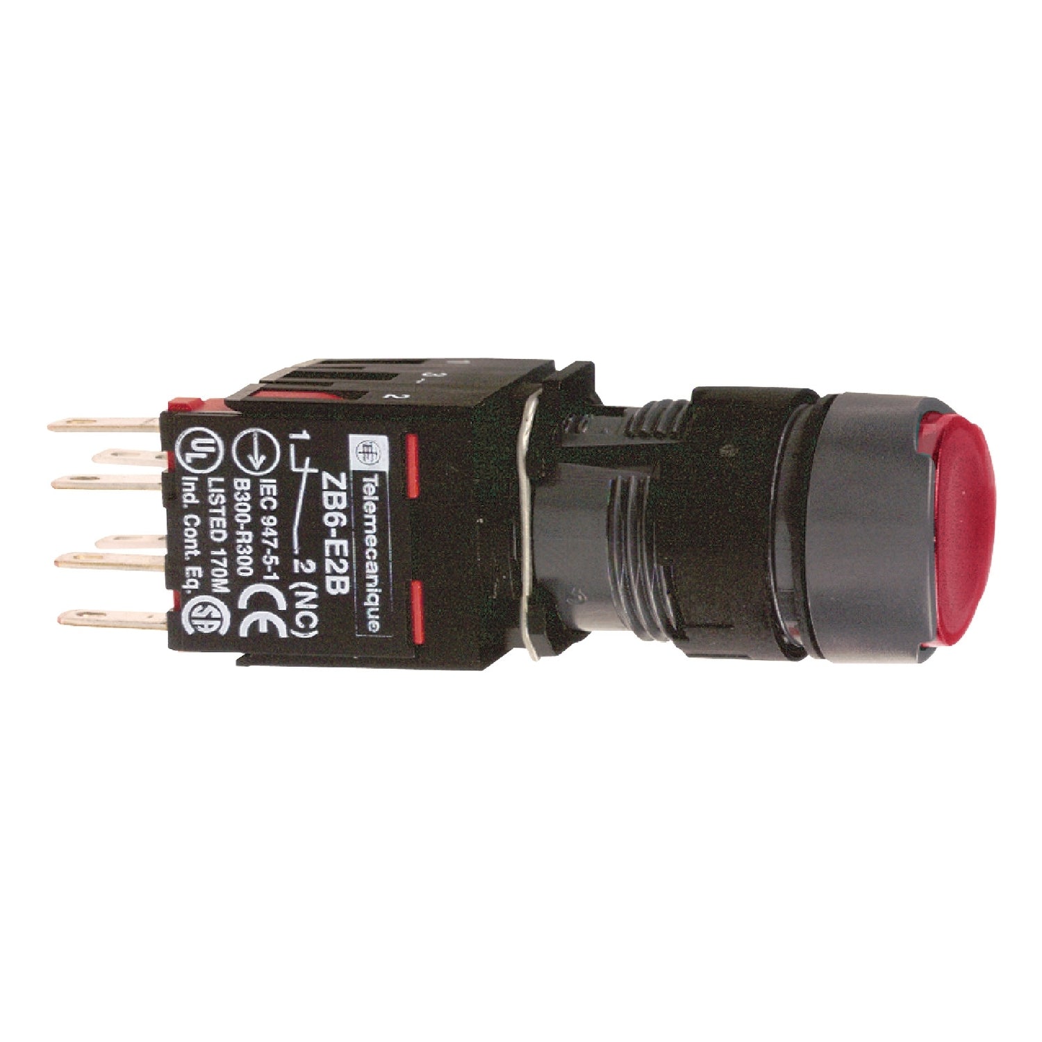 SNR XB6AF4B2B        Pulsante luminoso rosso