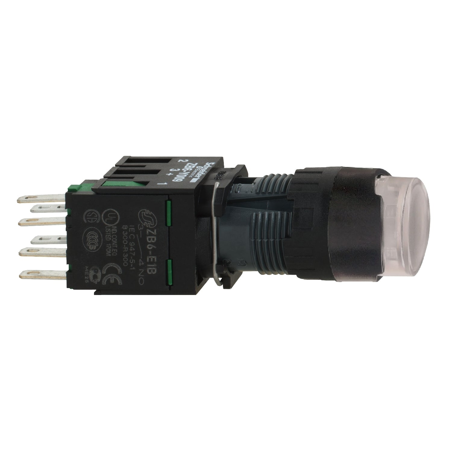 SNR XB6AW1B1B Bouton poussoir lumineux blanc