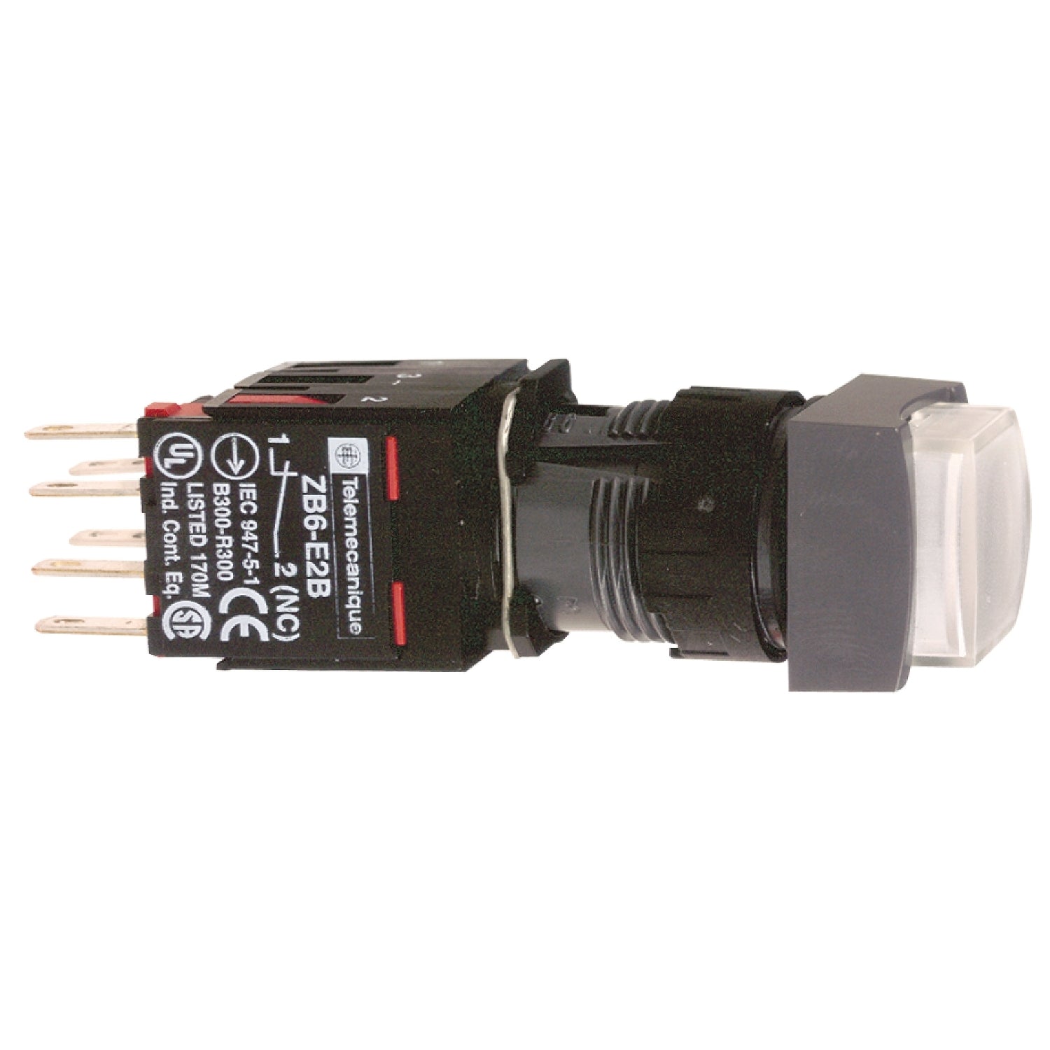 SNR XB6CE1B5B Bouton lumineux blanc