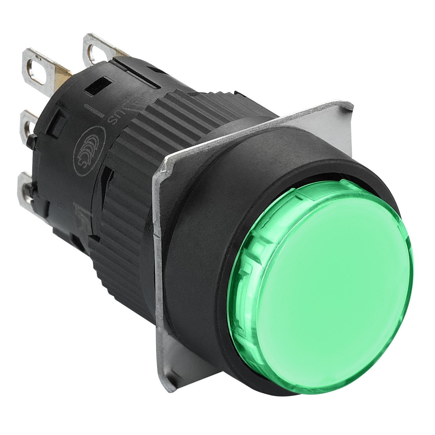 SNR XB6EAW3B1P Bouton poussoir led verte 24V 1 NC NO