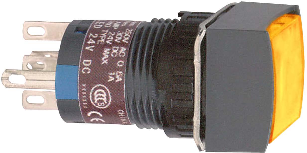SNR XB6ECF8B1P       Pulsante luminoso arancio led 24V 1NC NO