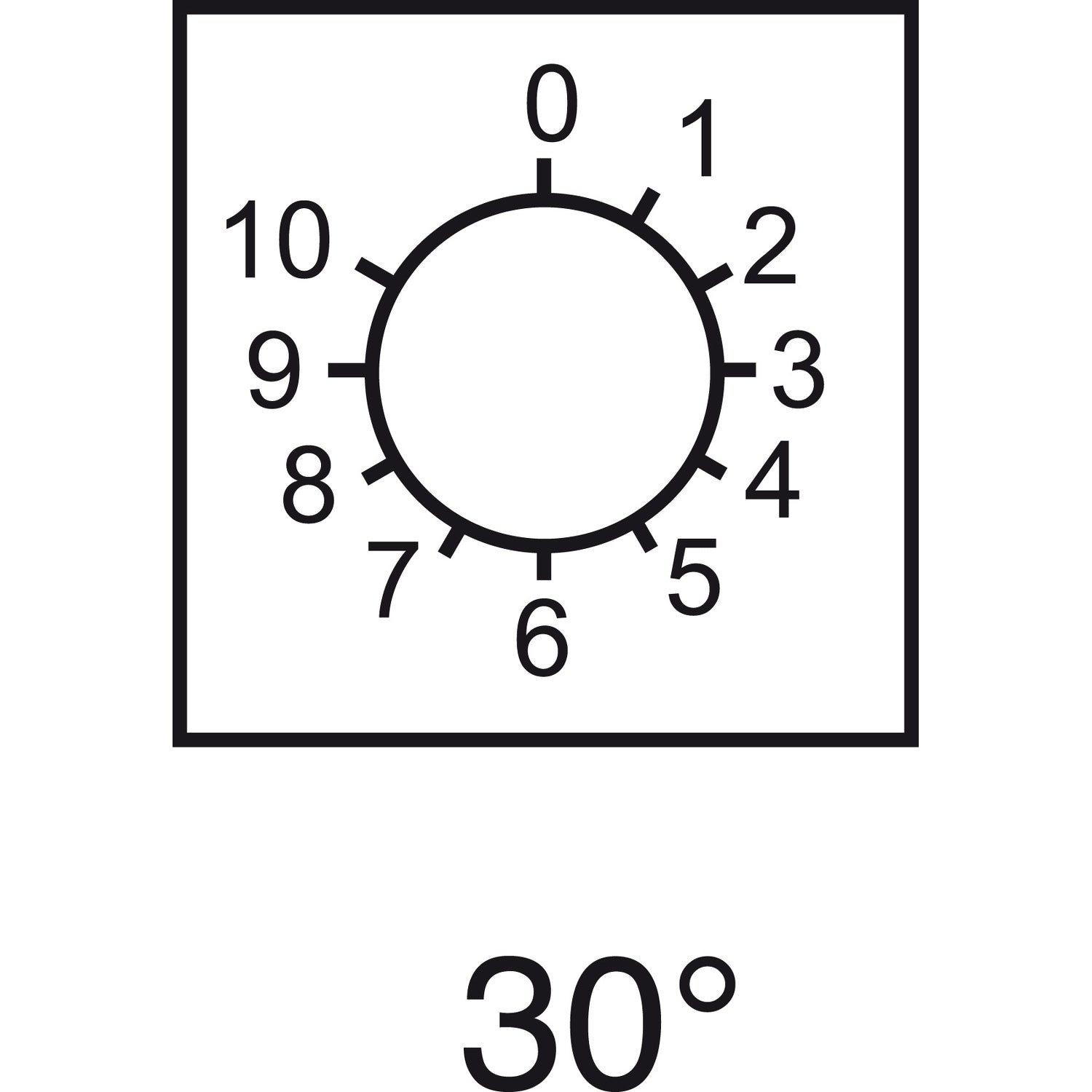 SNR XBCY7238 Etikett 0 bis 10 46 x 46 mm