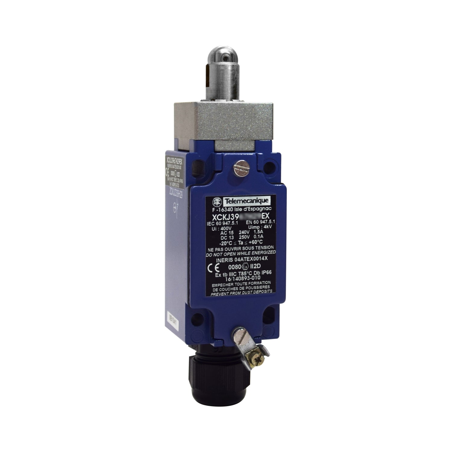 SNR XCKJ3967H29EX FIN DE COURSE BOUTON ATEX AVEC ROULEAU
