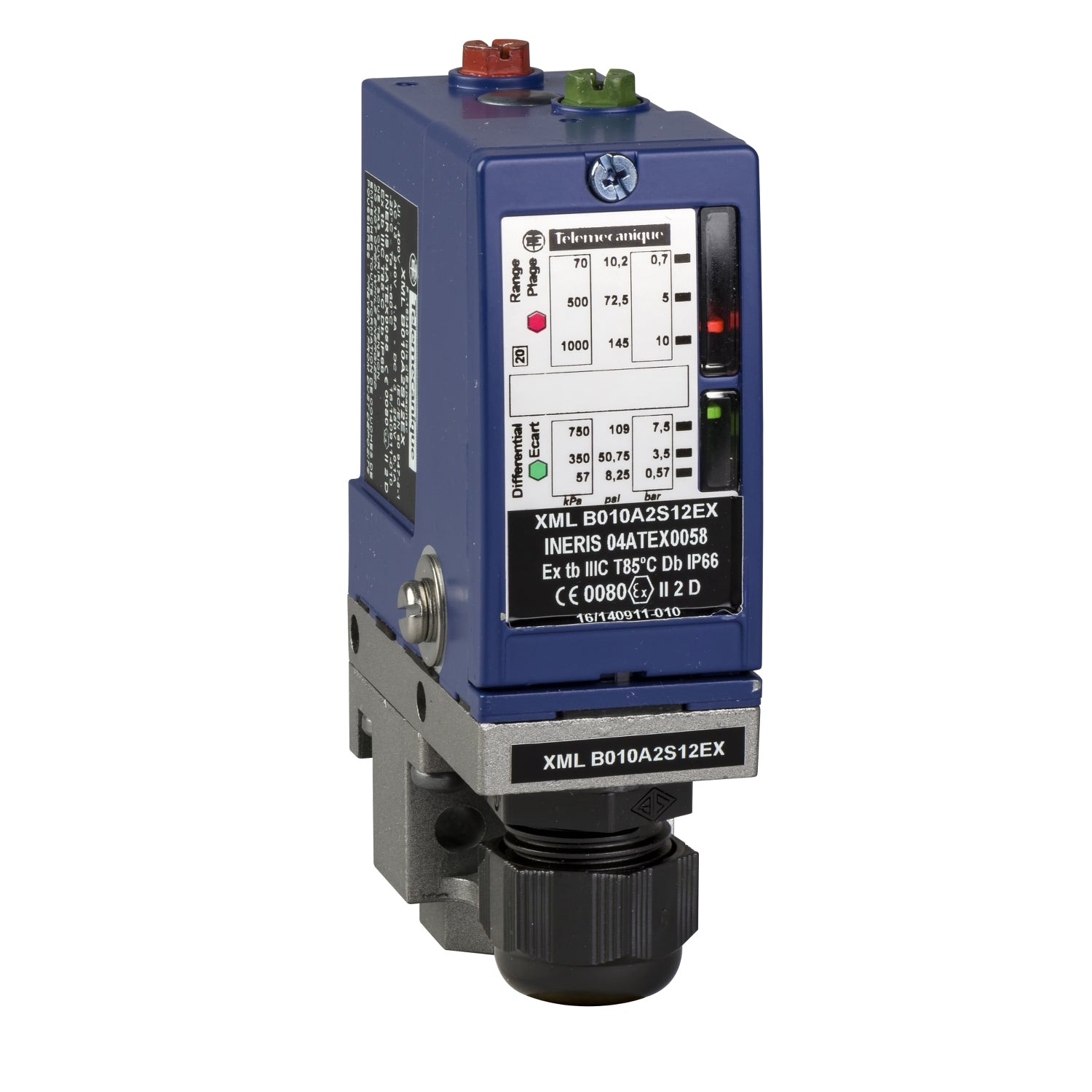 SNR XMLB010A2S12EX   PRESSOSTAT E R 10B ATEX