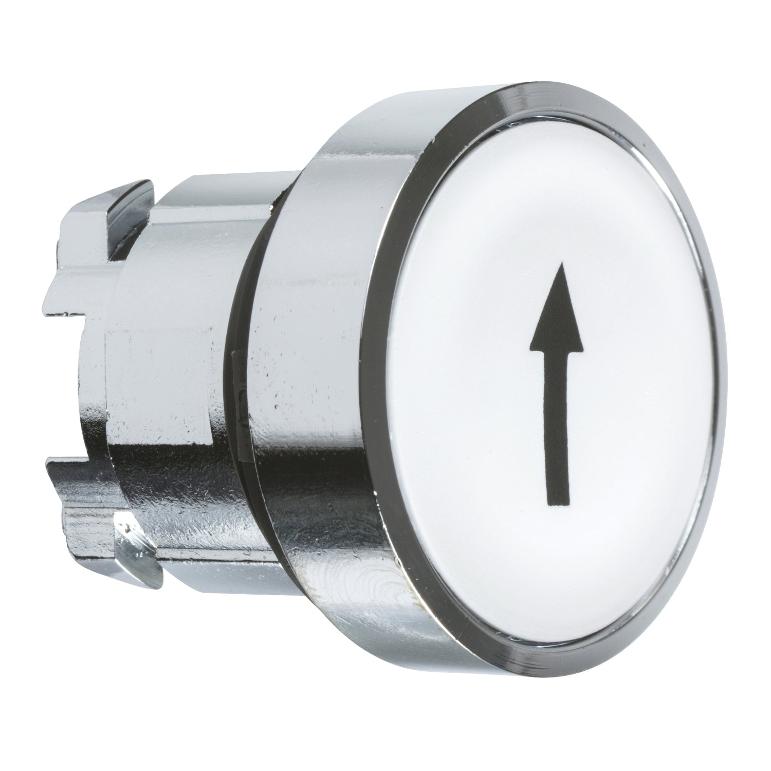 SNR ZB4BA334 Tête de bouton blanche avec flèche