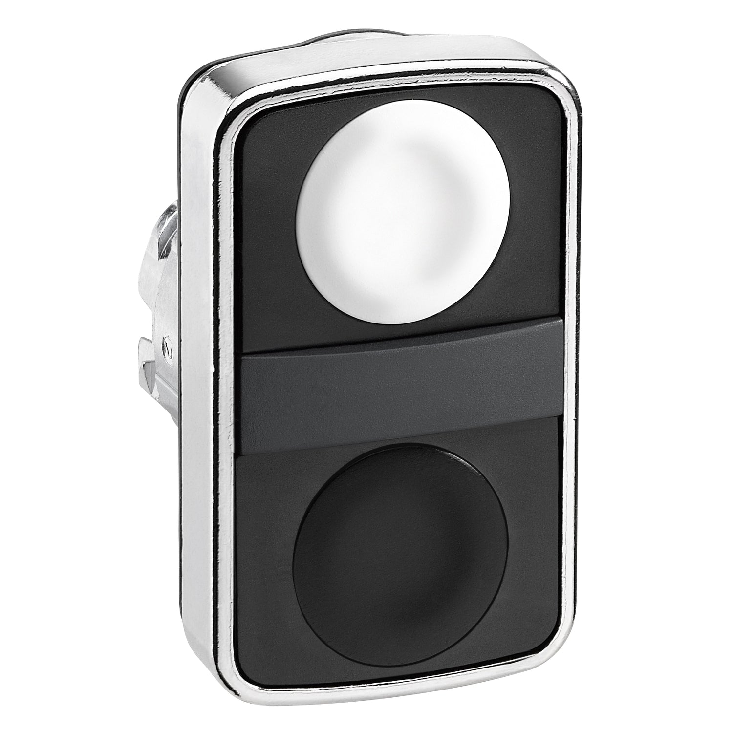 SNR ZB4BA7120 Tête de bouton double blanc + noir