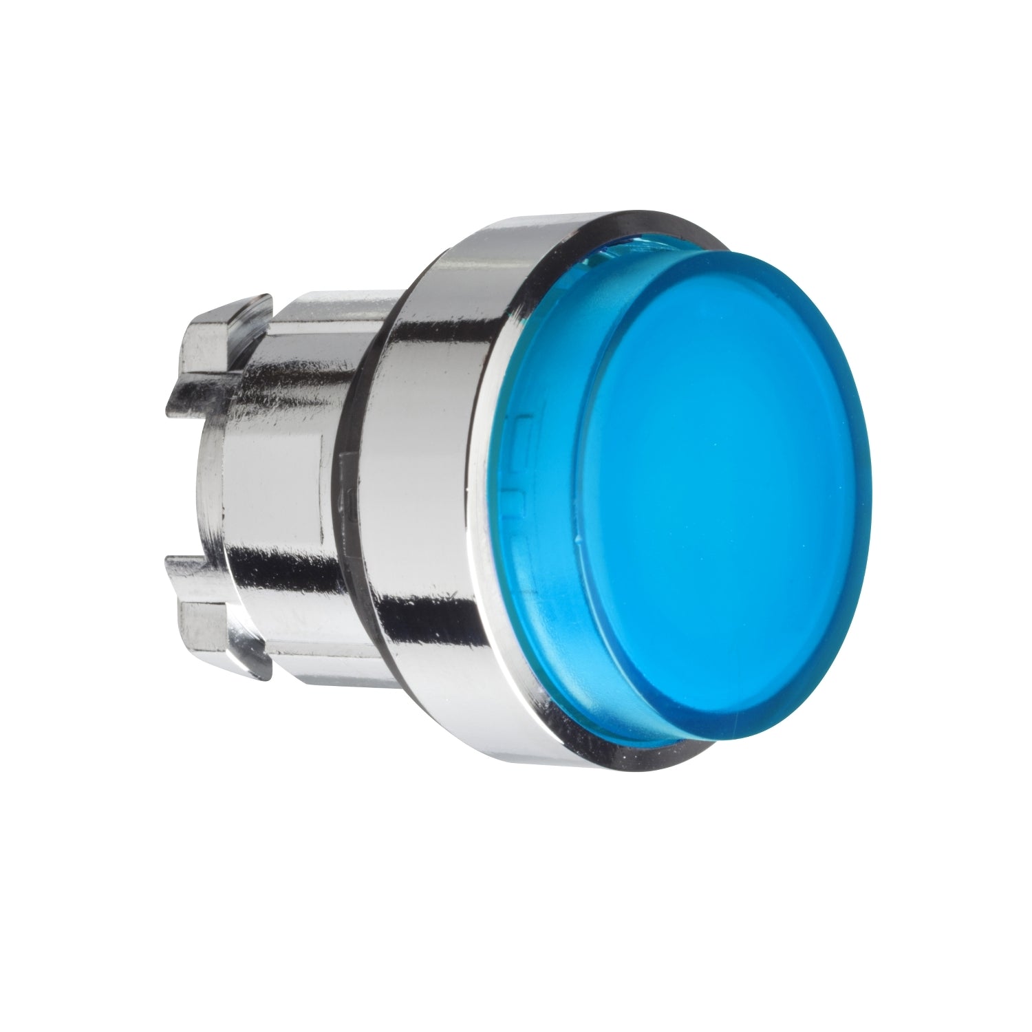 SNR ZB4BH63 Tête de bouton bleue éclairée