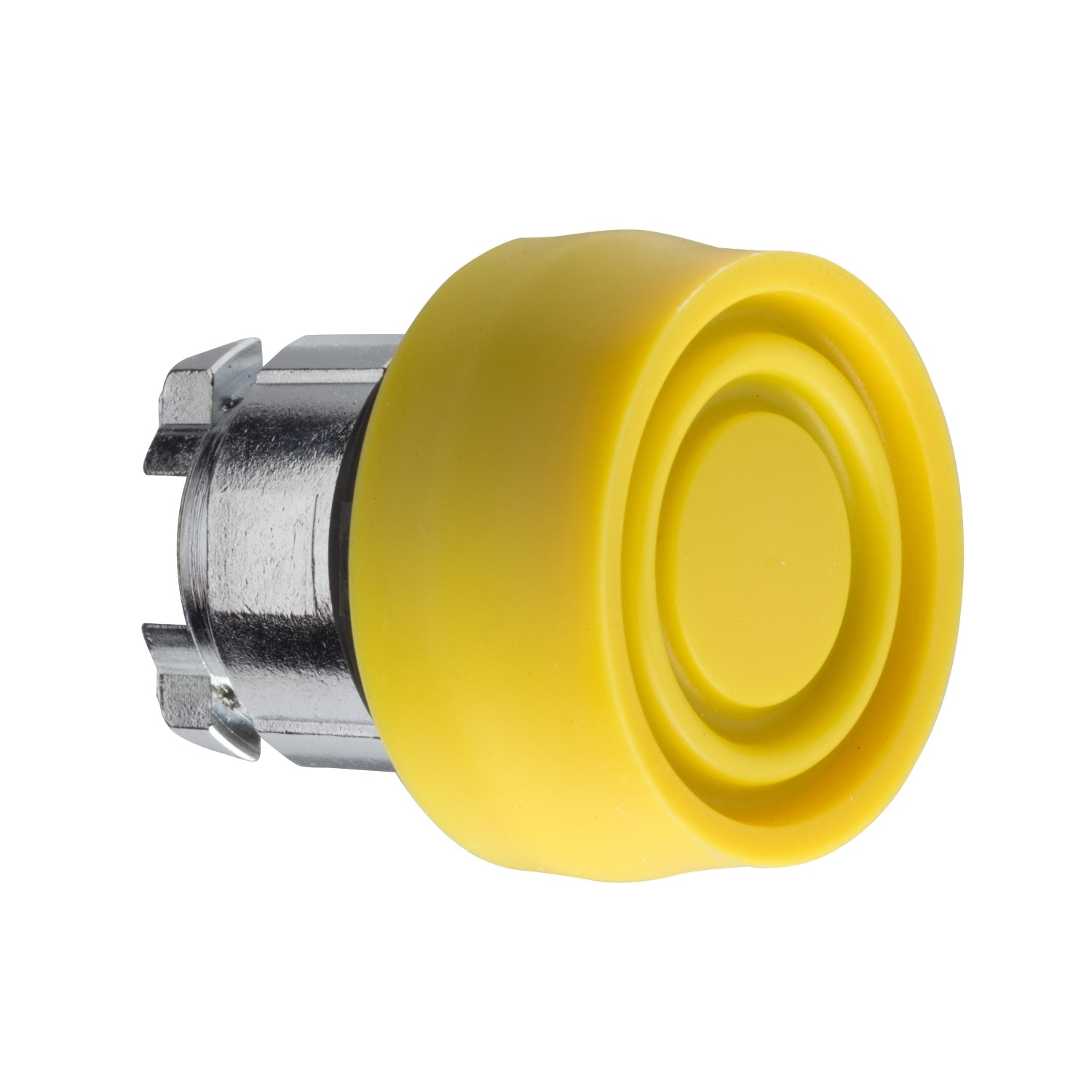 SNR ZB4BP5S Tête de bouton en caoutchouc jaune
