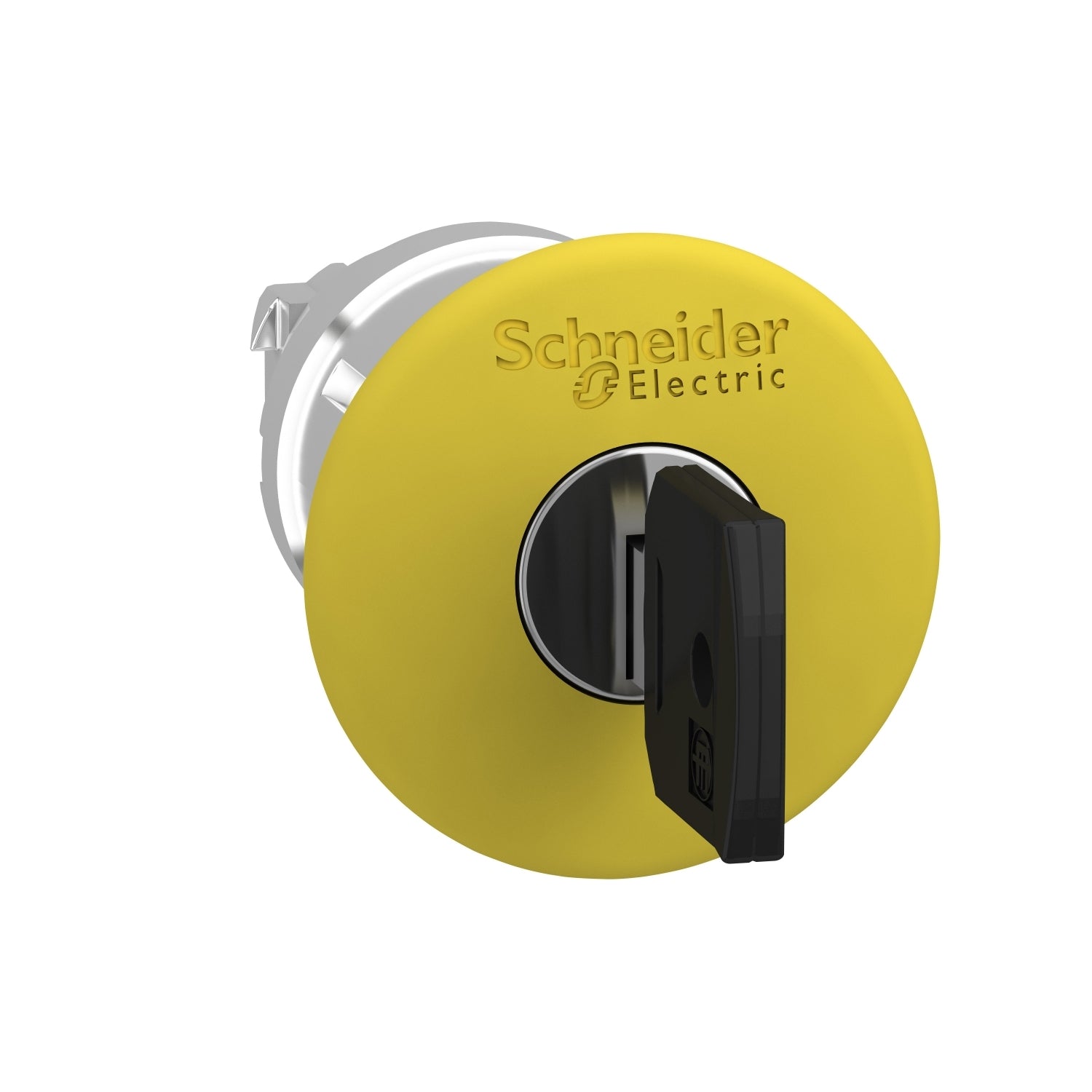SNR ZB4BS15 Bouton coup de poing jaune avec clé
