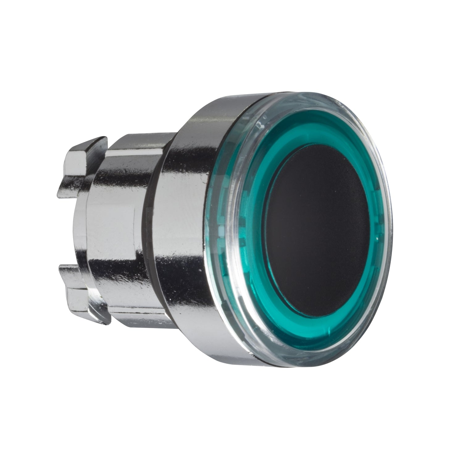 SNR ZB4BW933         Testa pulsante anello luminoso verde