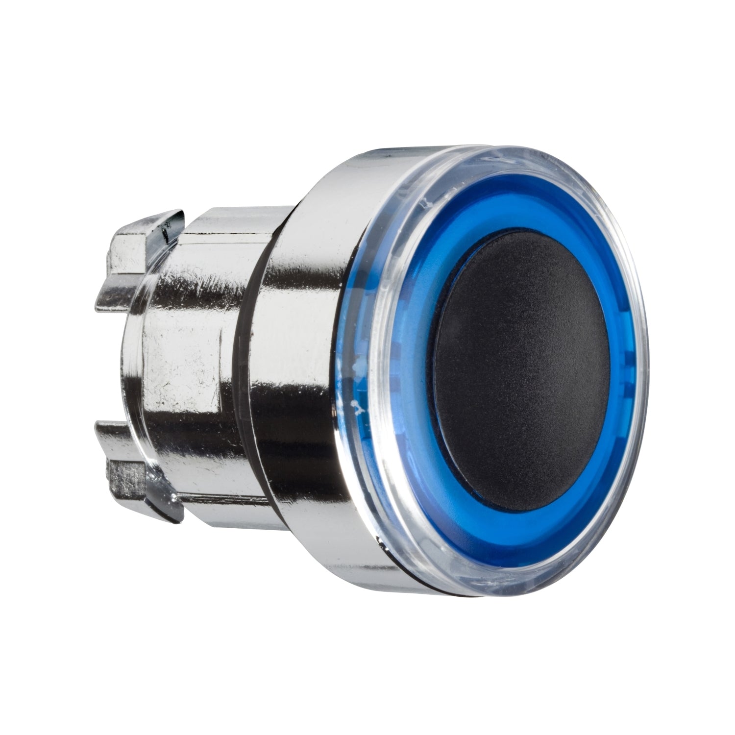 SNR ZB4BW963 Tête de bouton à anneau lumineux bleu
